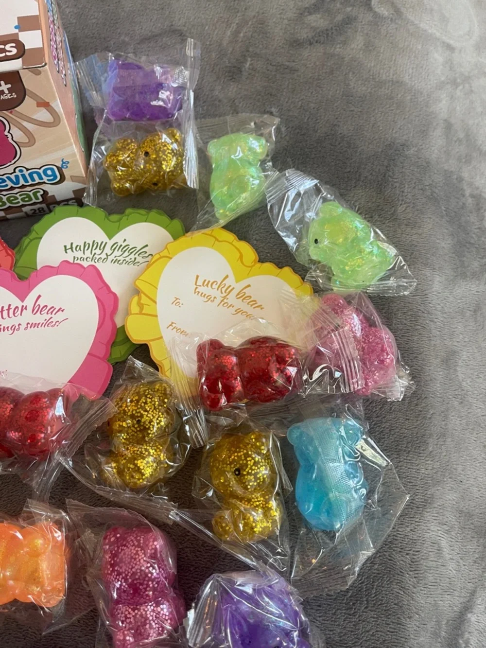 Stress-Relieving Squishy Bear Party Favor Pack - Multicolor nwt class party pack